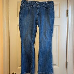 Riders by Lee Women's Mid-Rise Boot Cut Jeans in Classic Blue, Size 14P